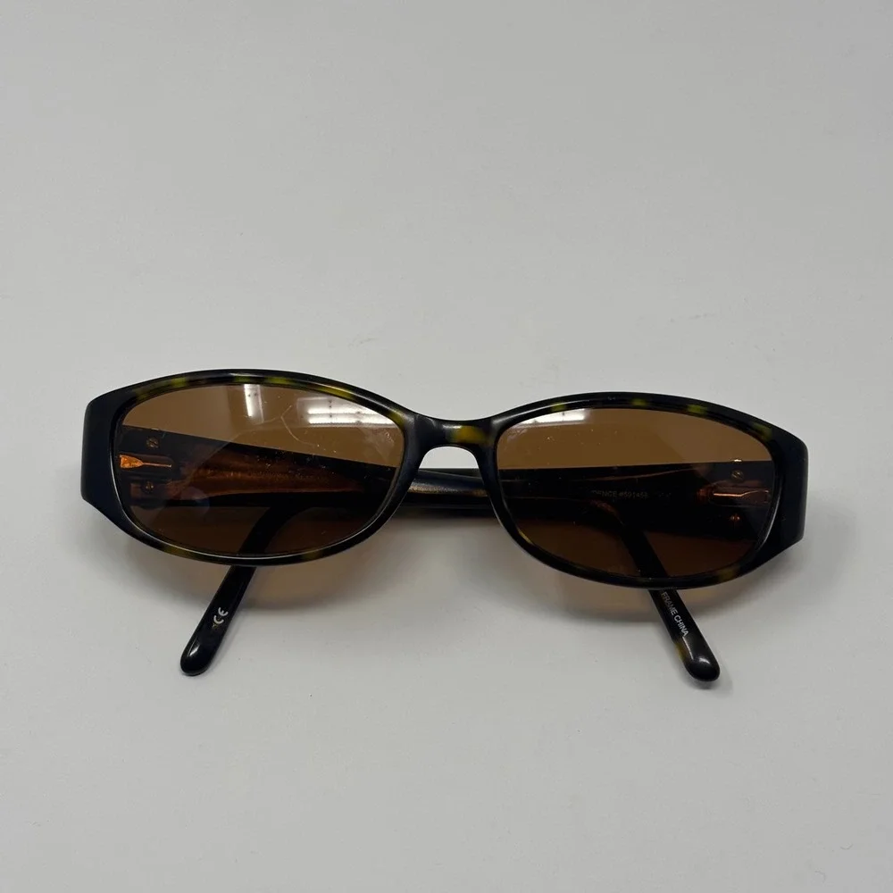 Kirkland Signature Sunglasses Girls Brown Havana‎ Oval Floral Y2K Aesthetic